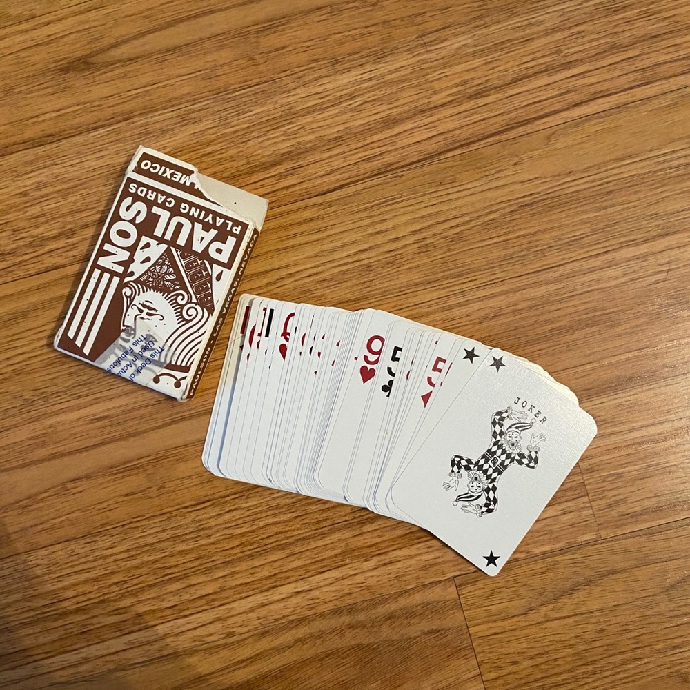Hooters playing cards. Used From casino.